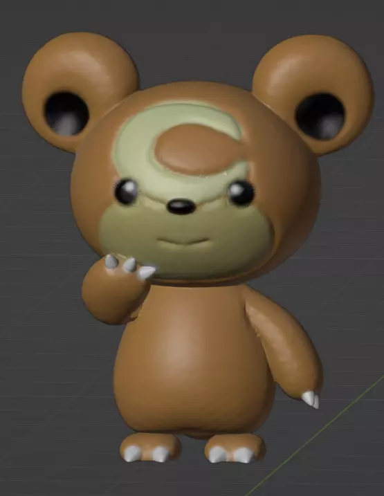 Teddiursa  3D print model_0