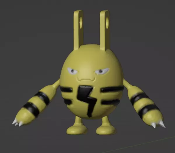 Elekid toy bunny 3D print model_0