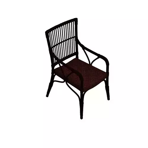 Armchair rattan dining chair