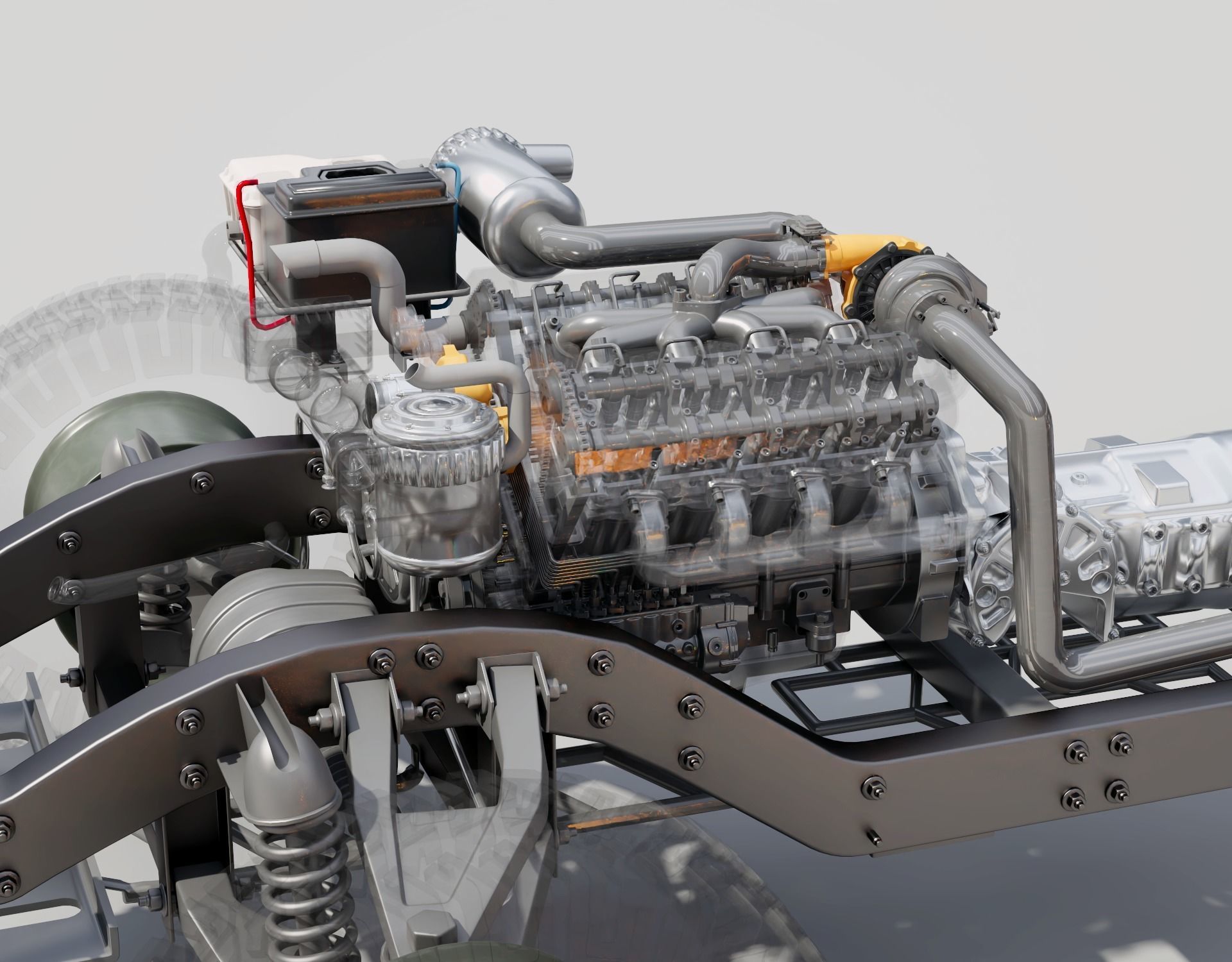 Humvee  military  vehicle  full details  3D model_8