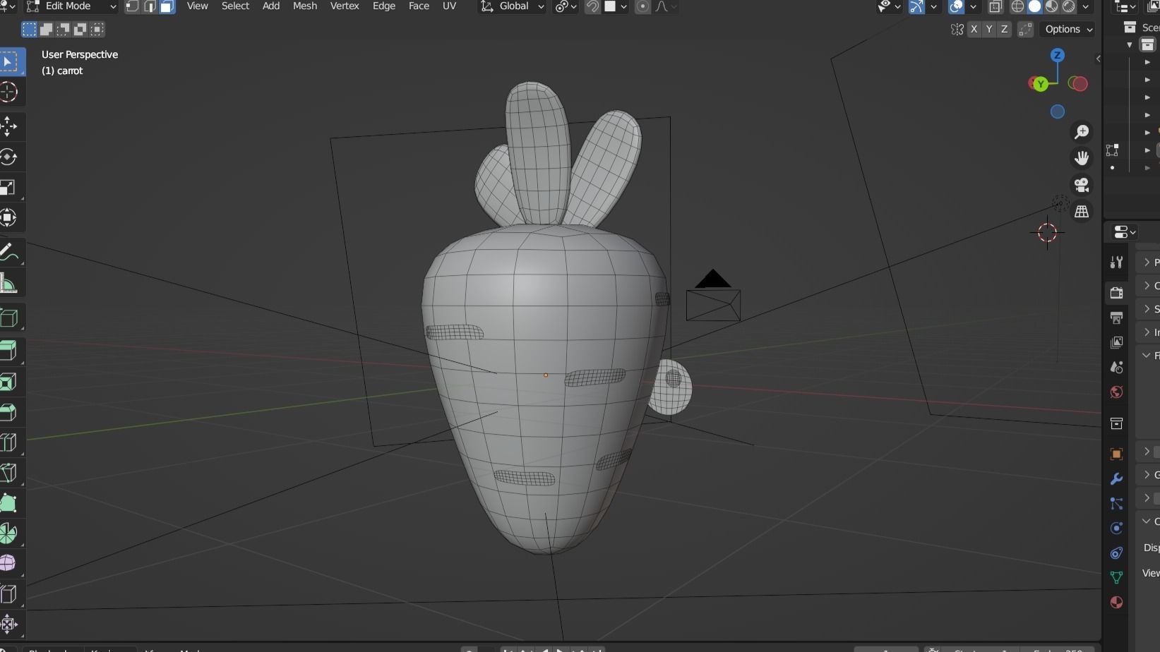 Carrot Boomerang fu Low-poly 3D model_4