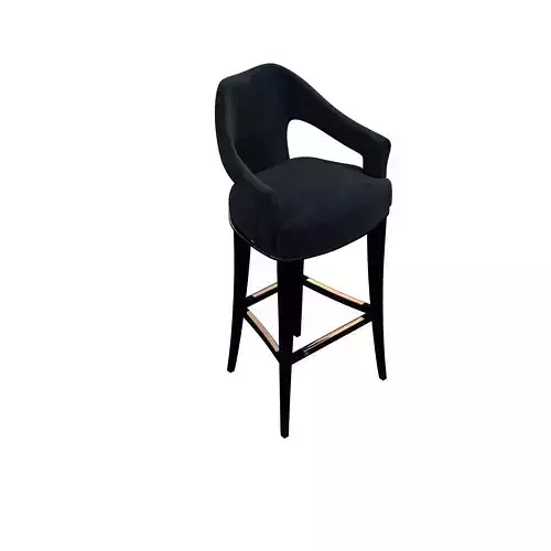 Barchair bar stool - velvet