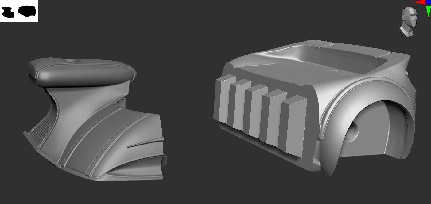 Duke Fleed Buggy - Grendizer 3D print model_3