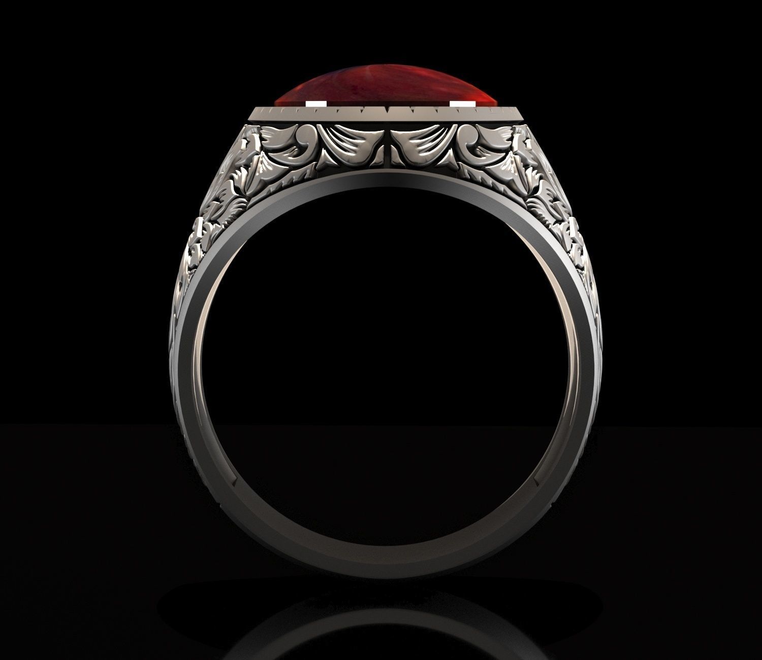 Men Ring  3D print model_3