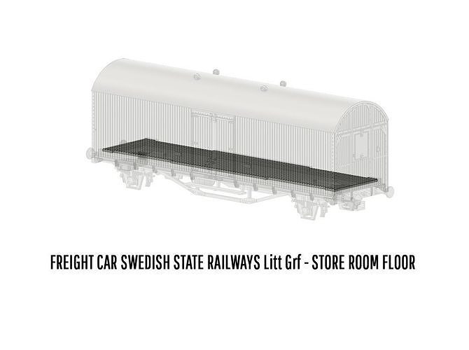 ROLLS-0022 Swedish Railways box car Litt Grf H0-scale 3D print model 6