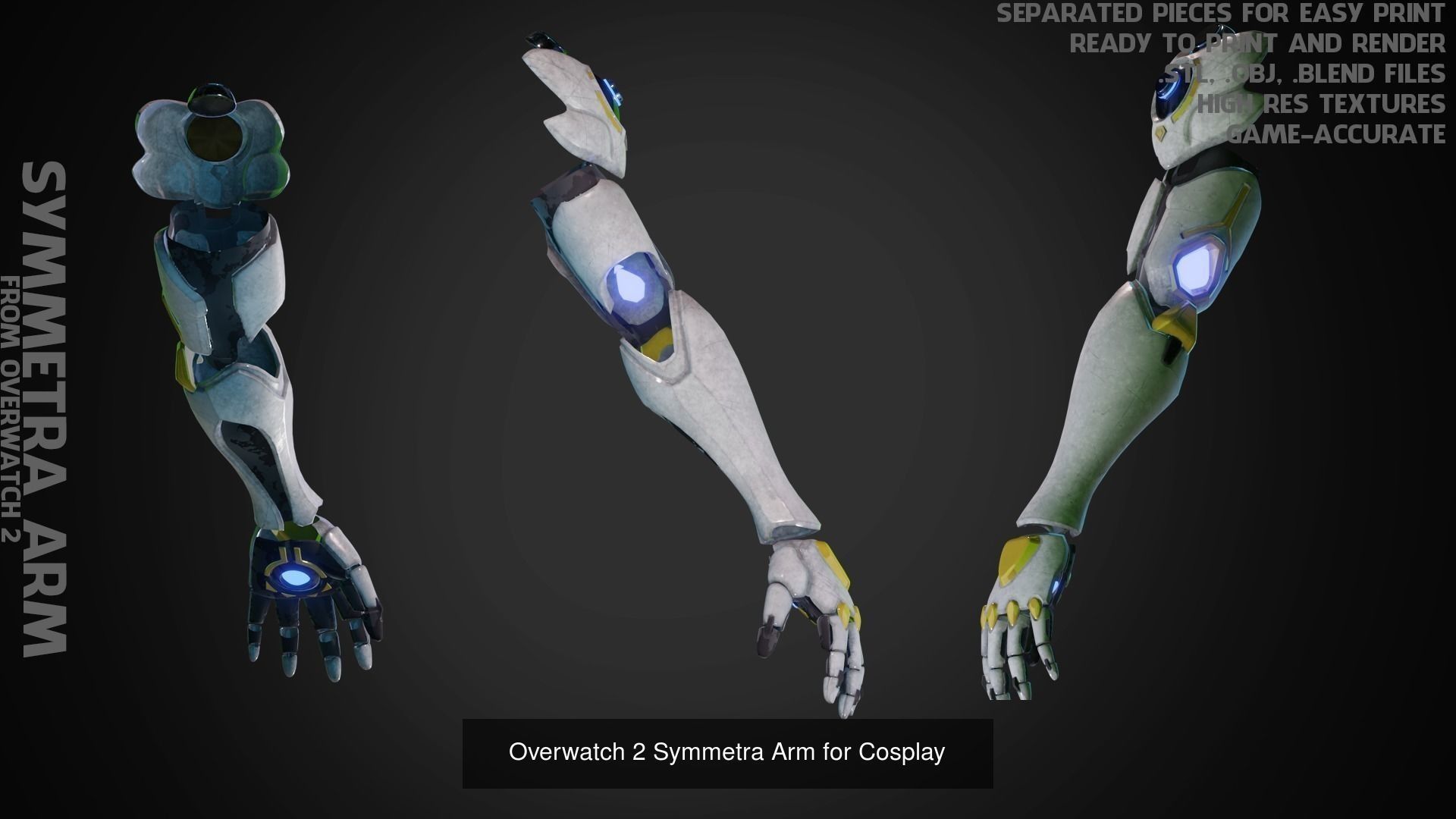 Symmetra Full Armor for Cosplay 3D Model Collection _7