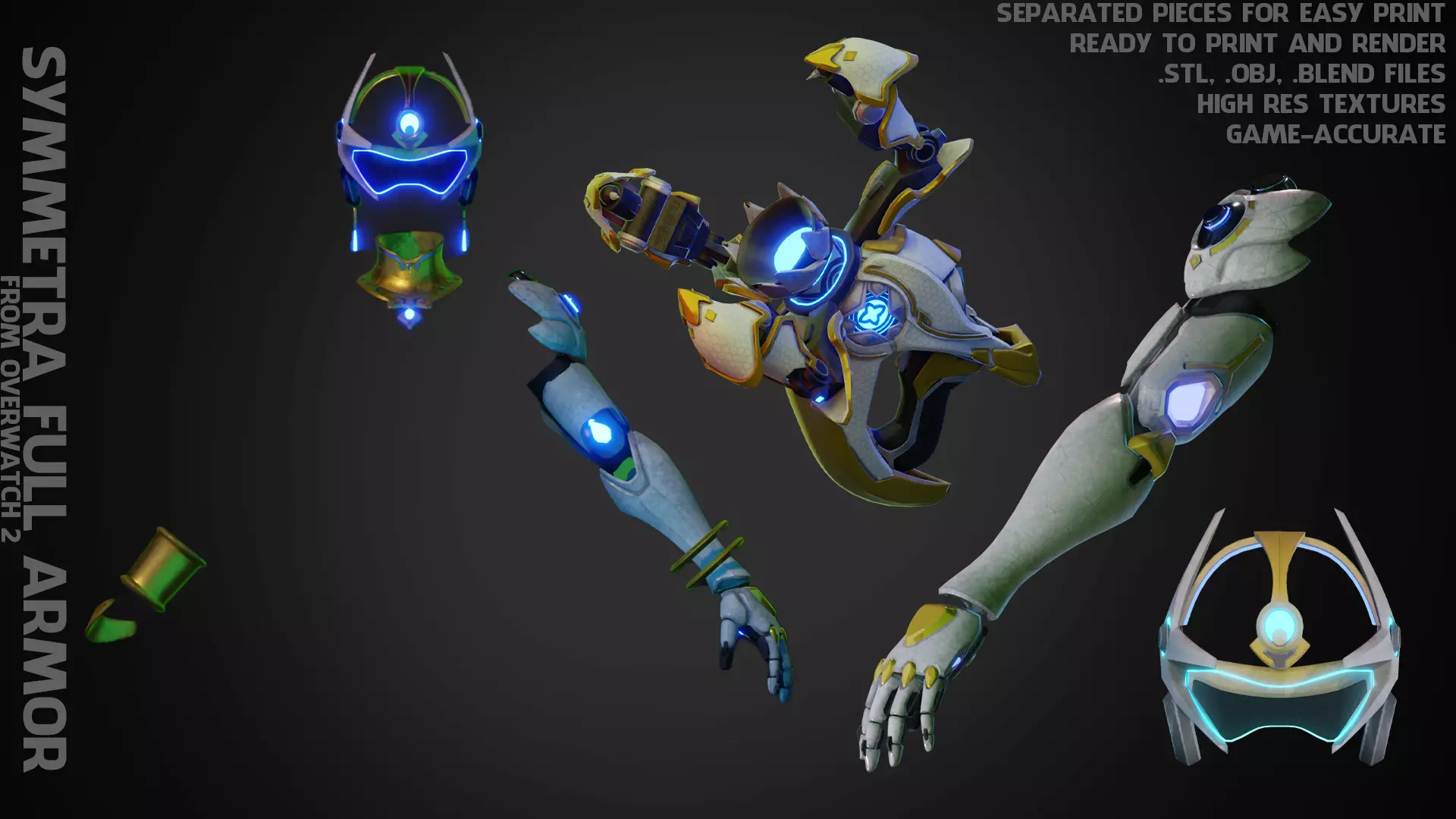 Symmetra Full Armor for Cosplay 3D Model Collection _0