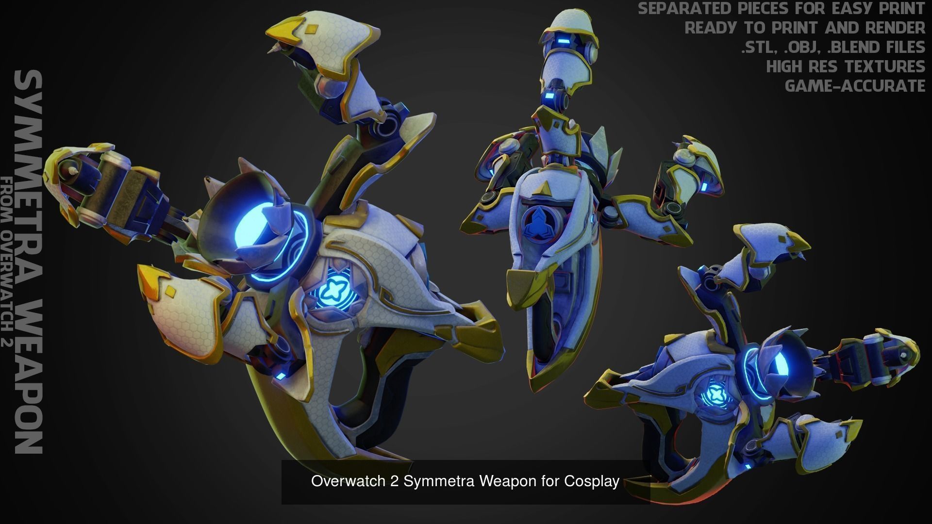 Symmetra Full Armor for Cosplay 3D Model Collection _8