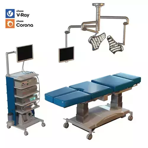 hospital equipment vol 3 - surgical room set