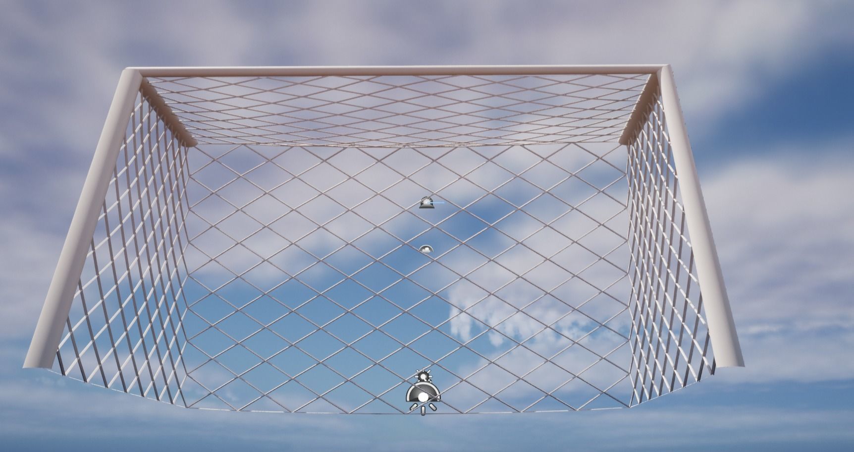 Goal  post 3d model Free low-poly 3D model_4