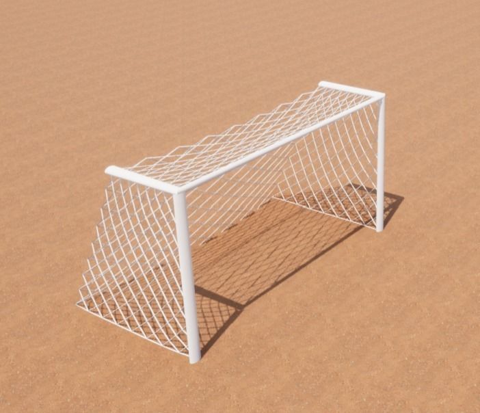 Goal  post 3d model Free low-poly 3D model_3