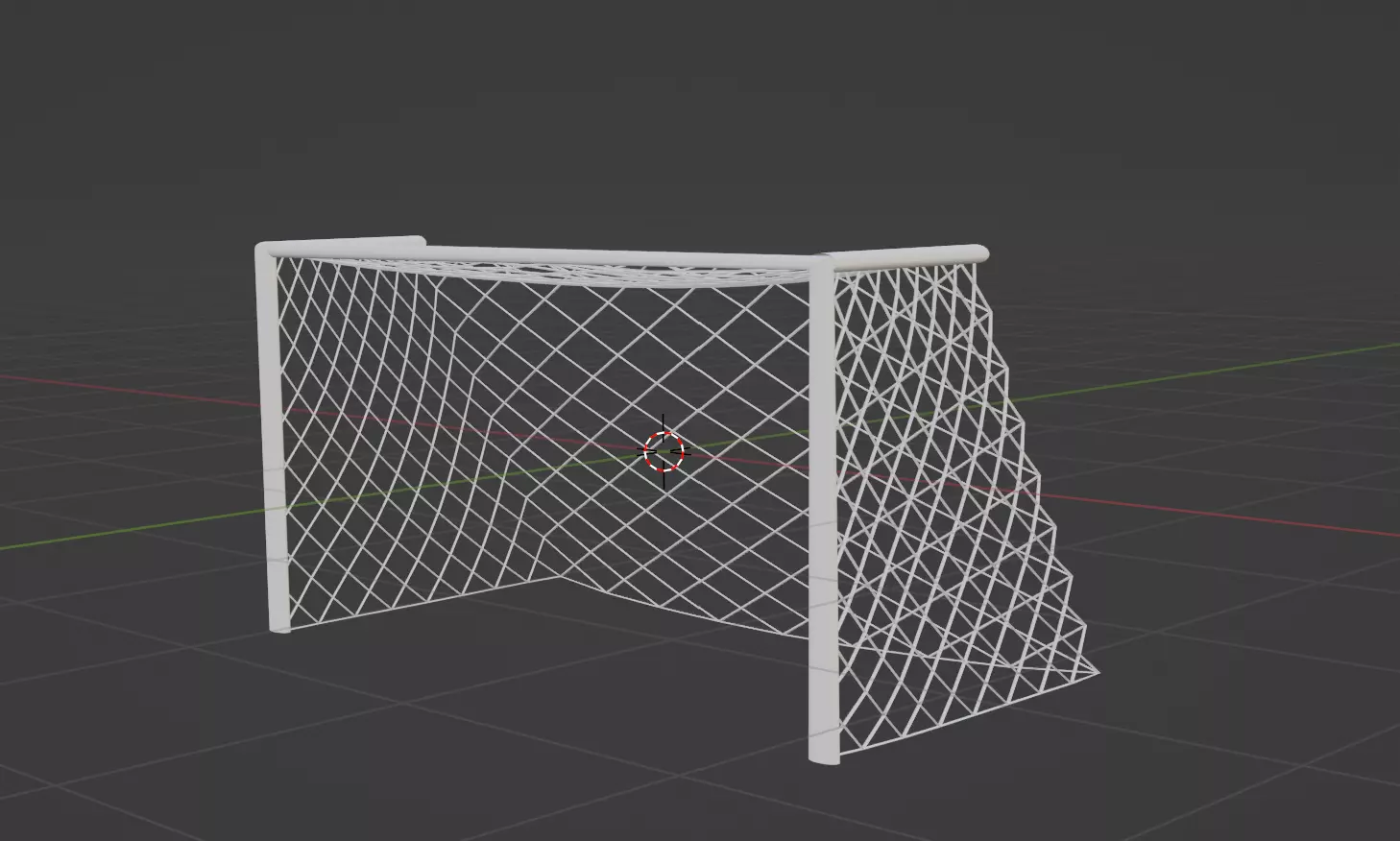 Goal  post 3d model Free low-poly 3D model_0