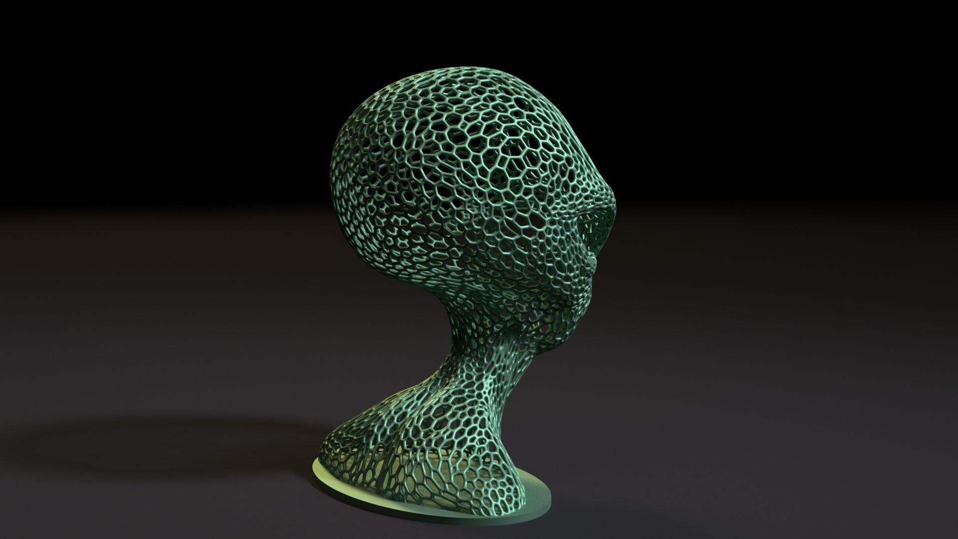Alien Bust 3D print model_6