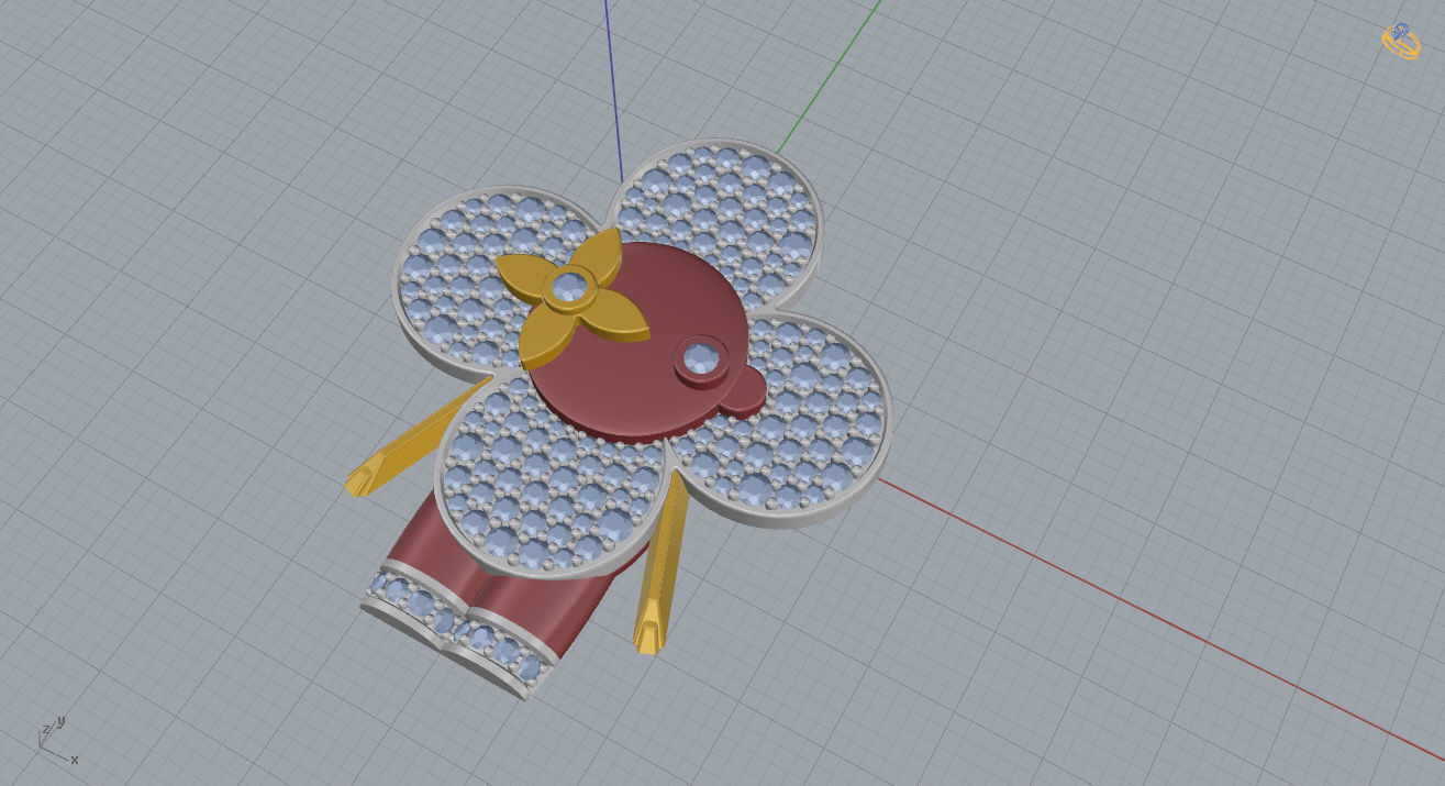 Louis Vuitton Pendant 3D print model_9