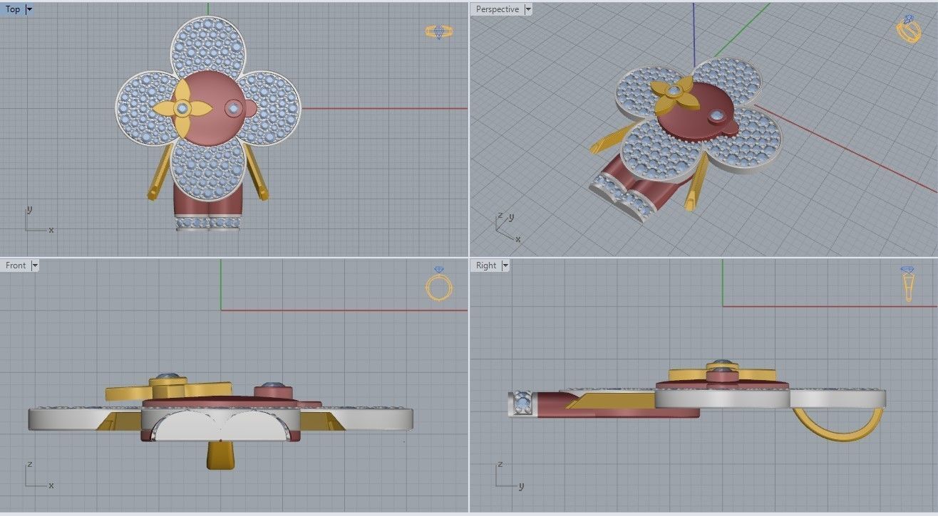 Louis Vuitton Pendant 3D print model_5