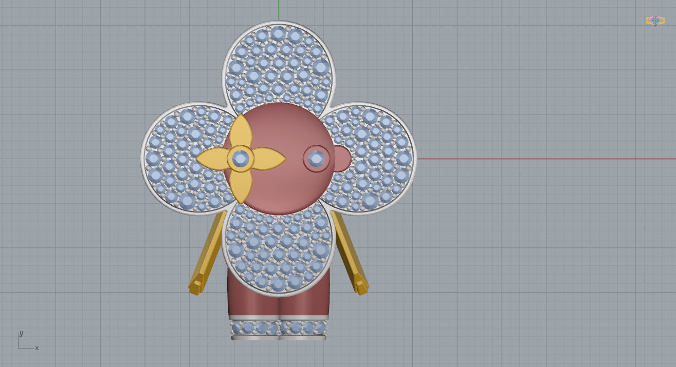 Louis Vuitton Pendant 3D print model_6