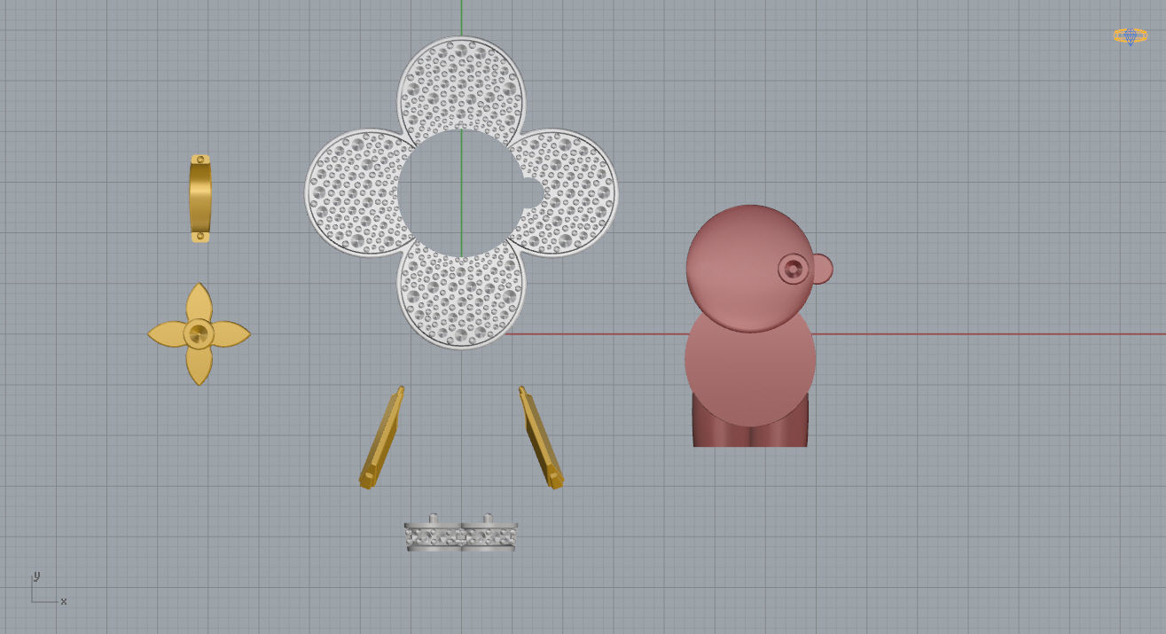 Louis Vuitton Pendant 3D print model_13