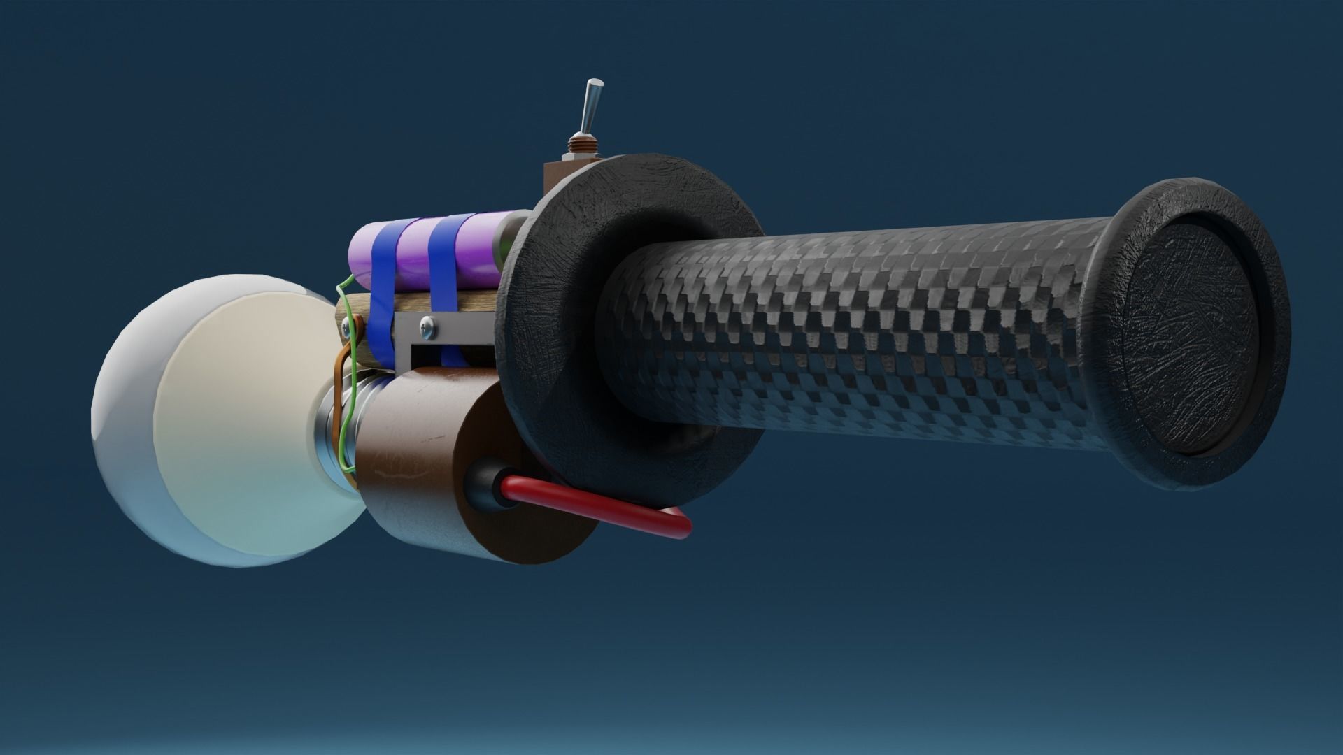 Apocalypse Flashlight Low-poly 3D model_2