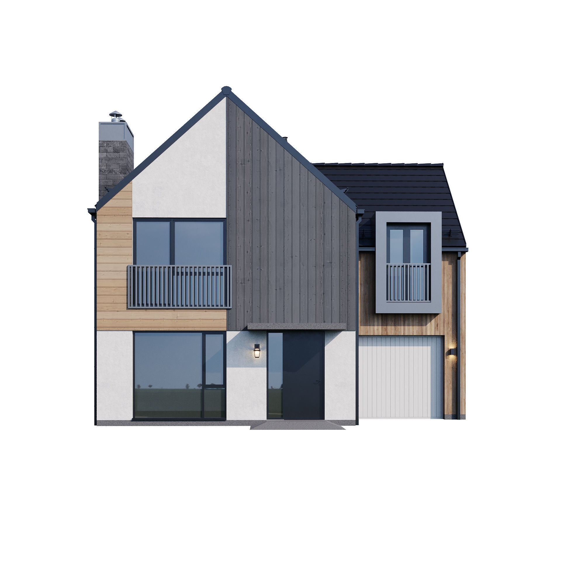 Modern house v31 3D model_11