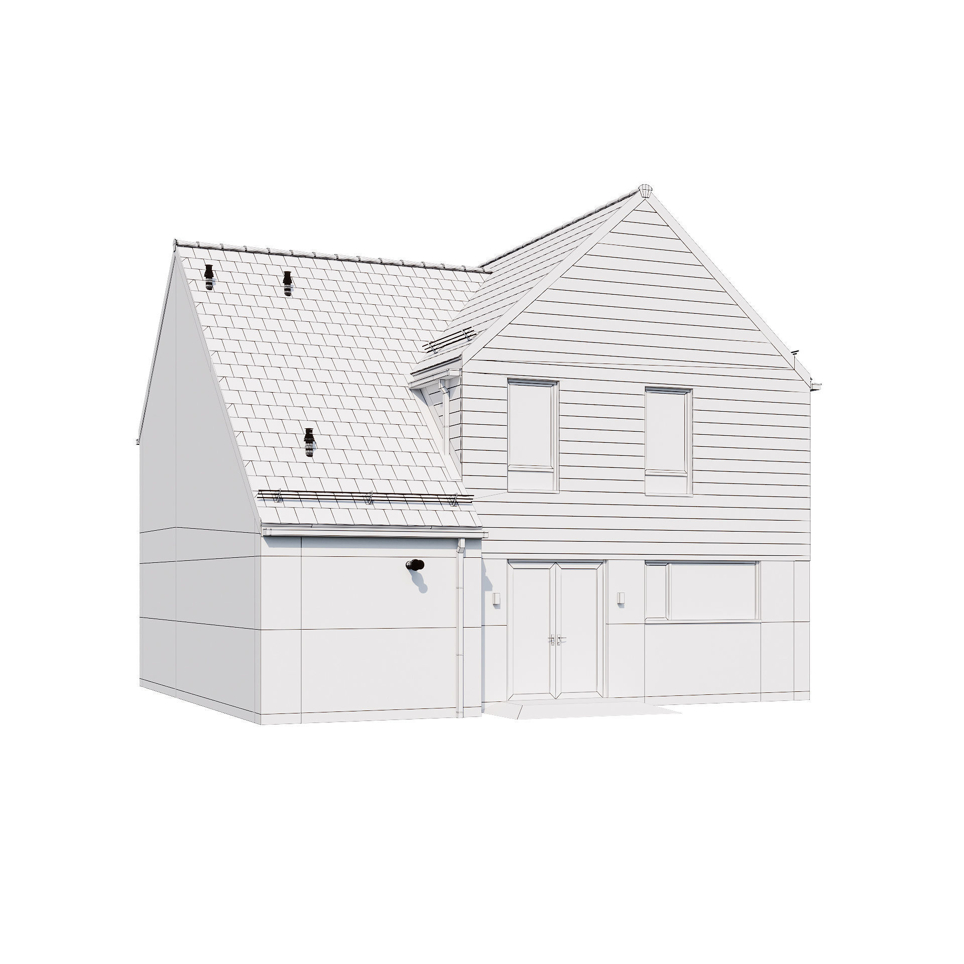 Modern house v31 3D model_16