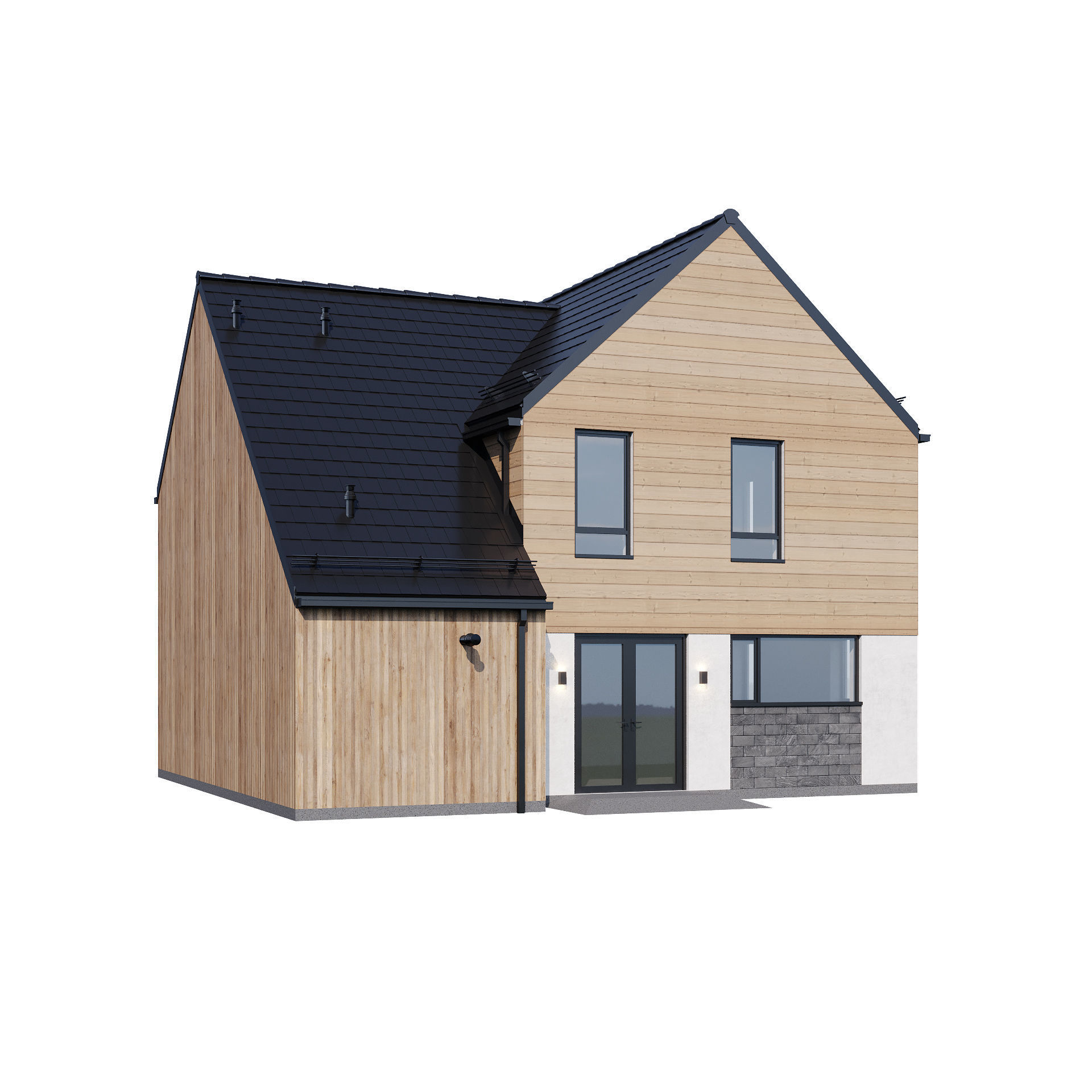 Modern house v31 3D model_9