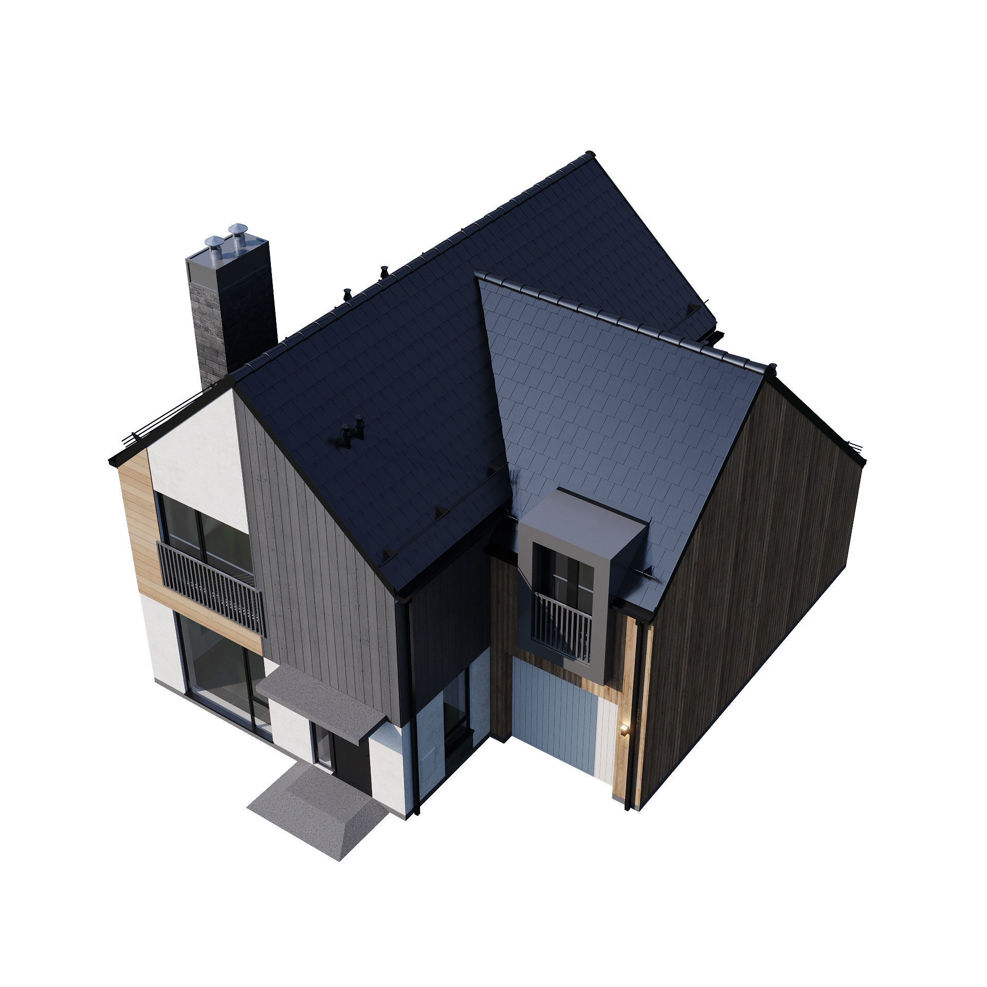 Modern house v31 3D model_15