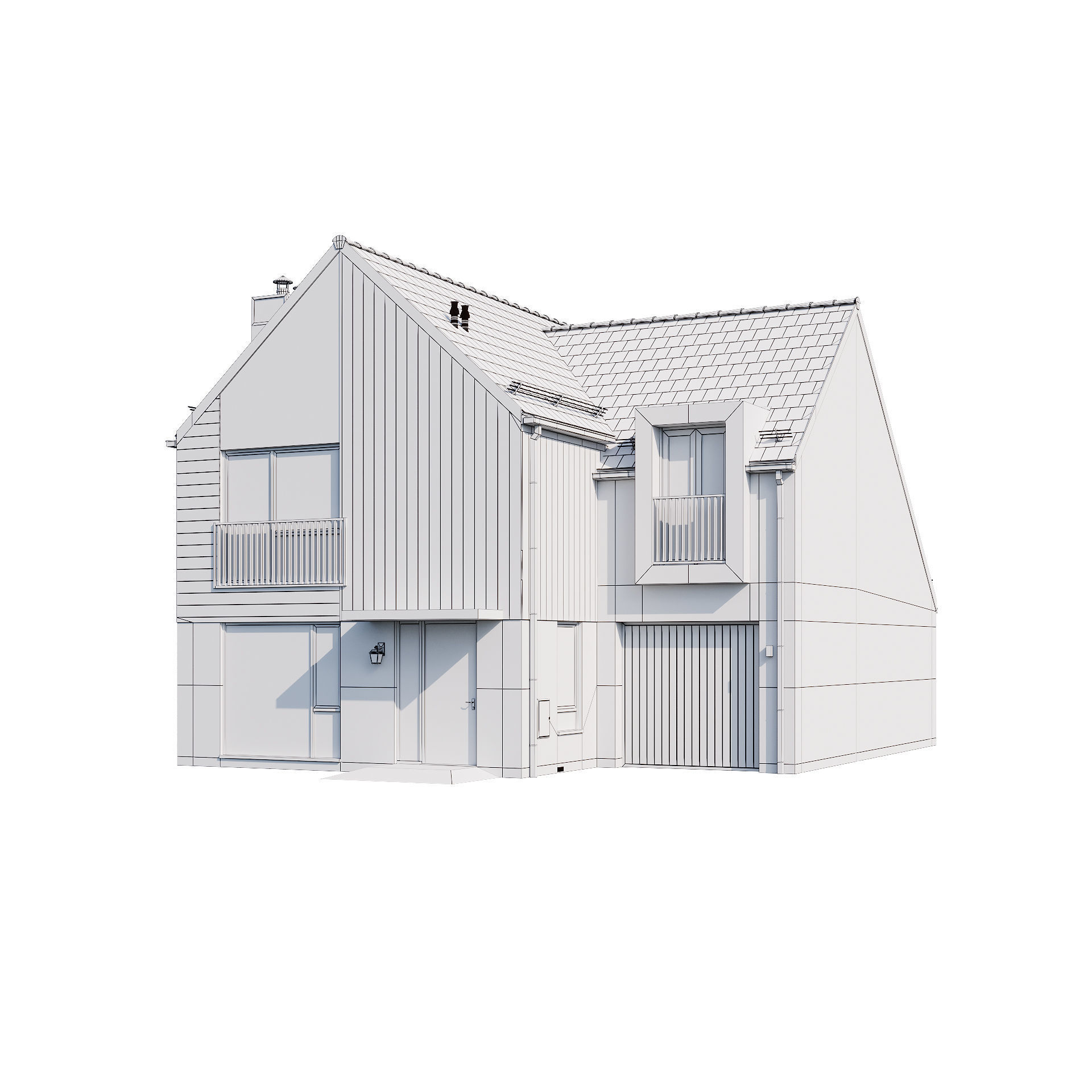 Modern house v31 3D model_3