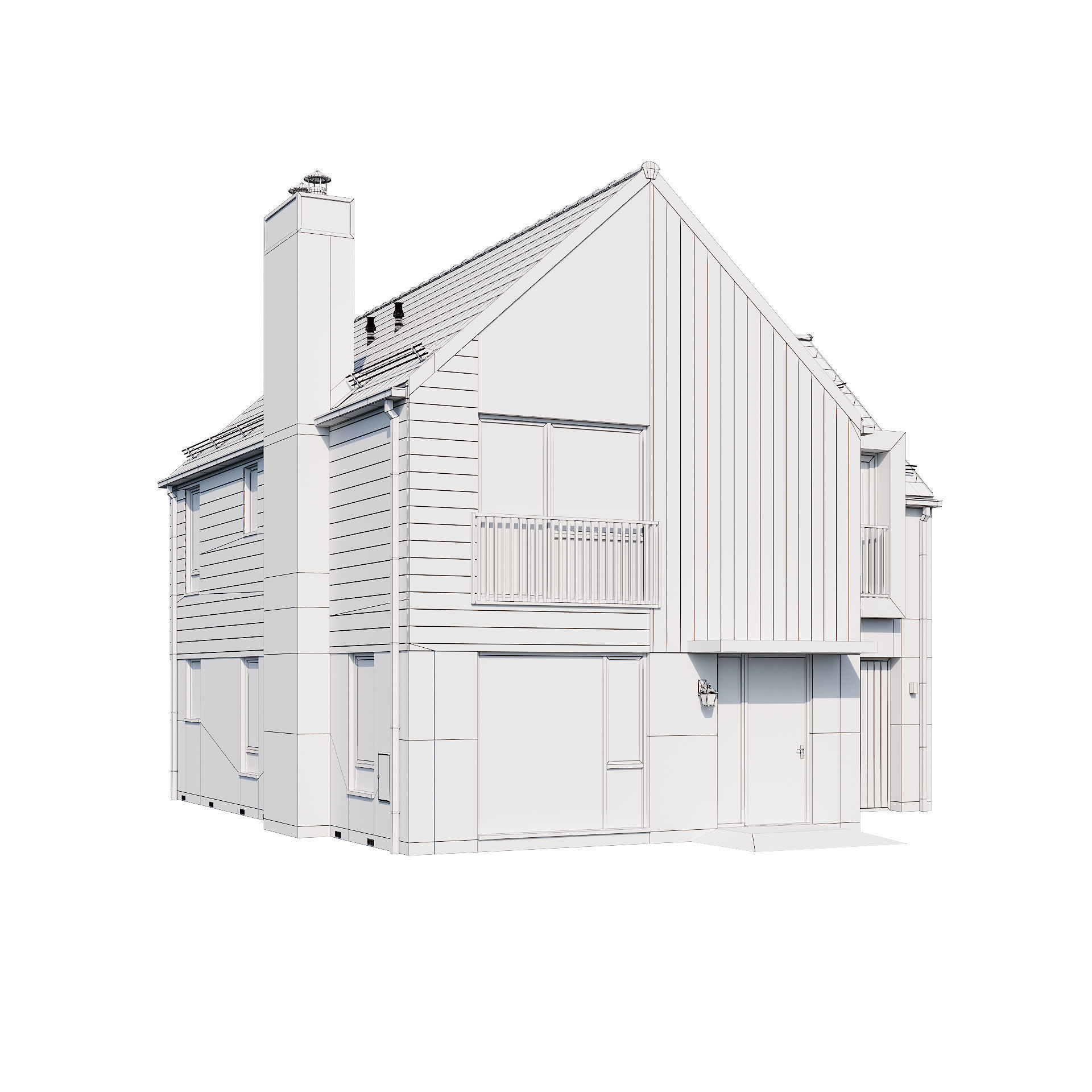 Modern house v31 3D model_4