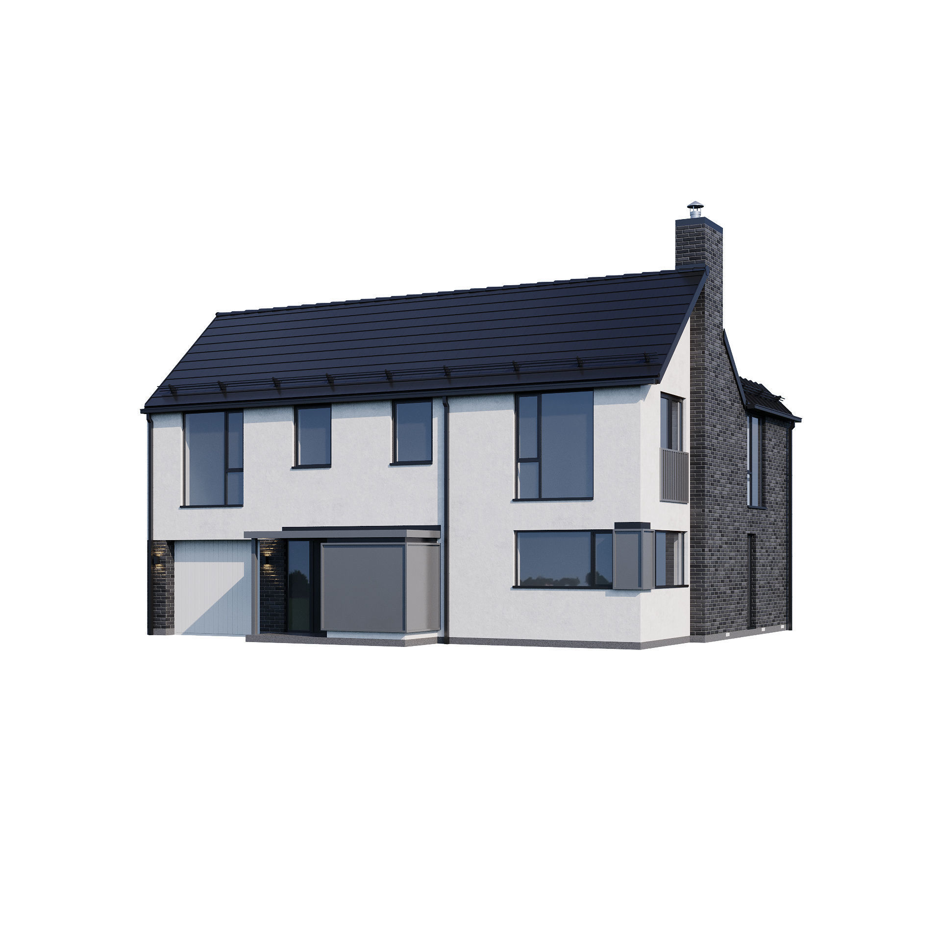 Modern house v33 3D model_4