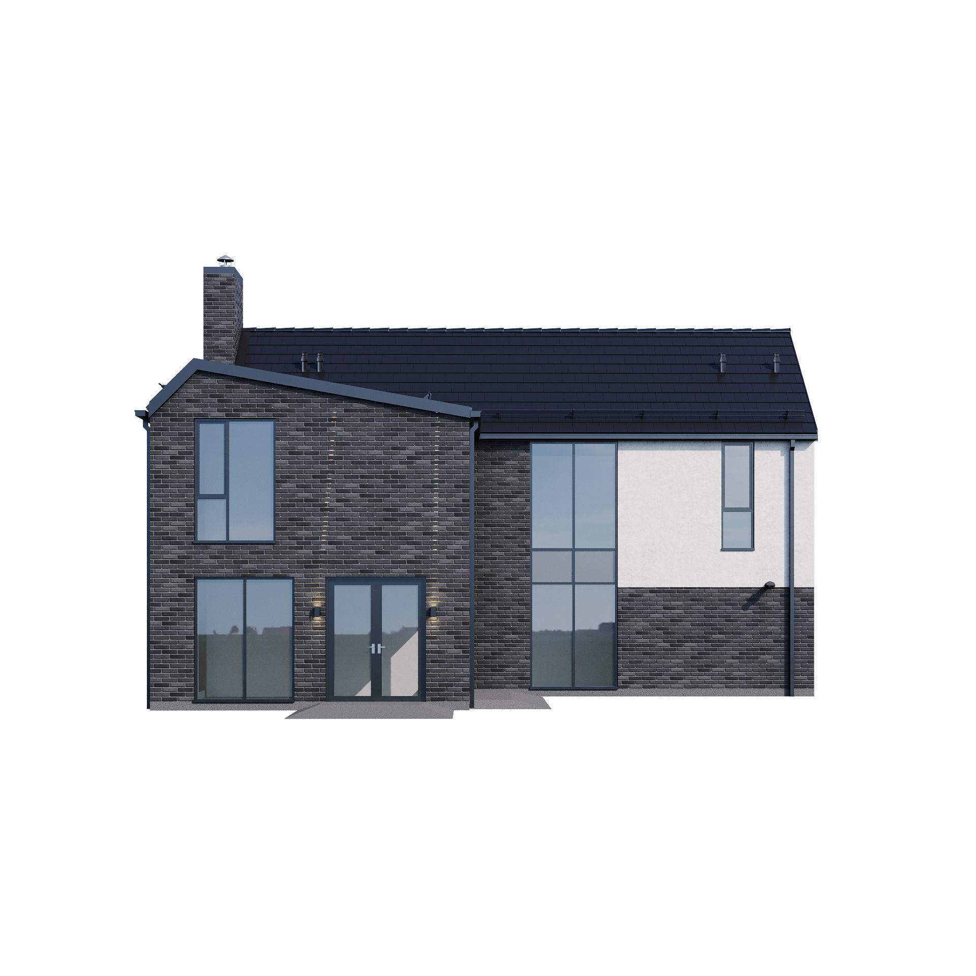 Modern house v33 3D model_7