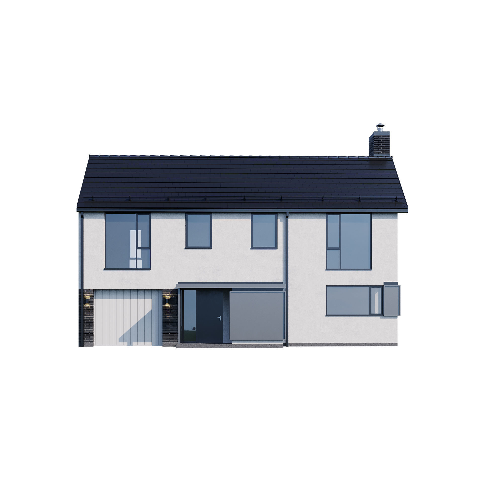 Modern house v33 3D model_5