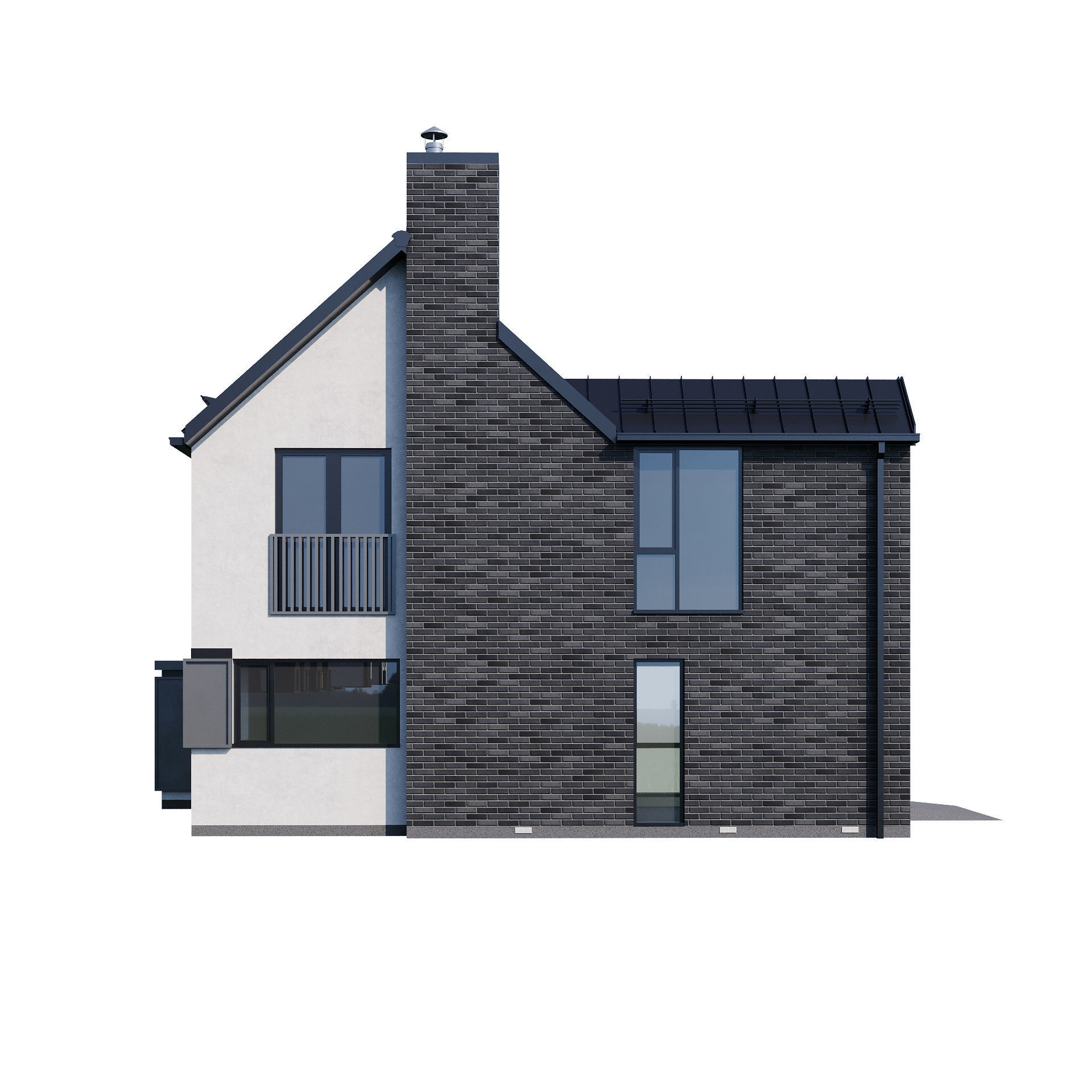 Modern house v33 3D model_6