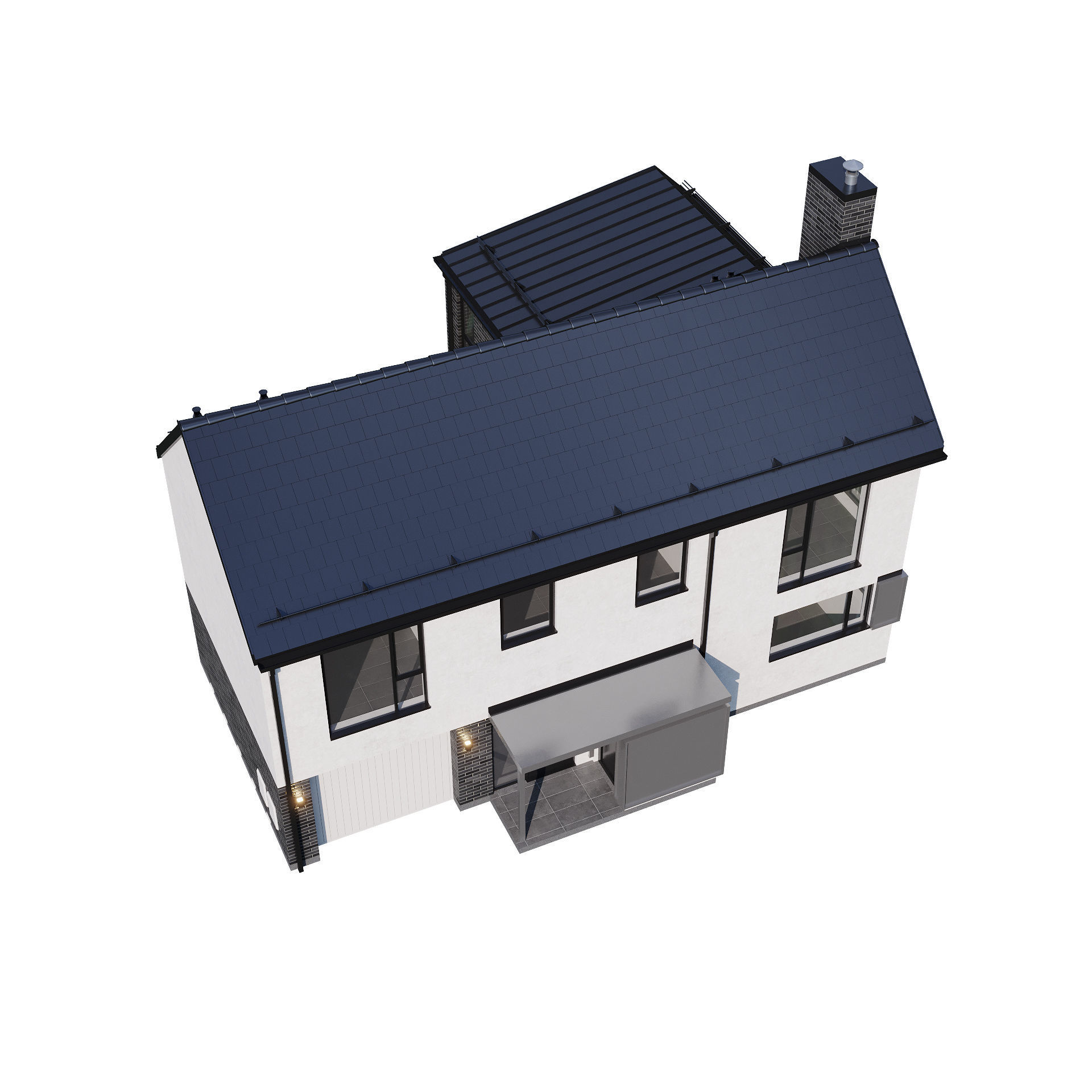 Modern house v33 3D model_9