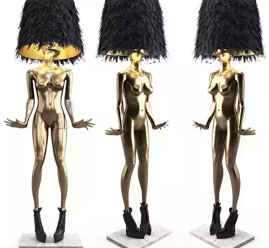 MANNEQUIN FLOOR LAMP FREDERIKA 3D model