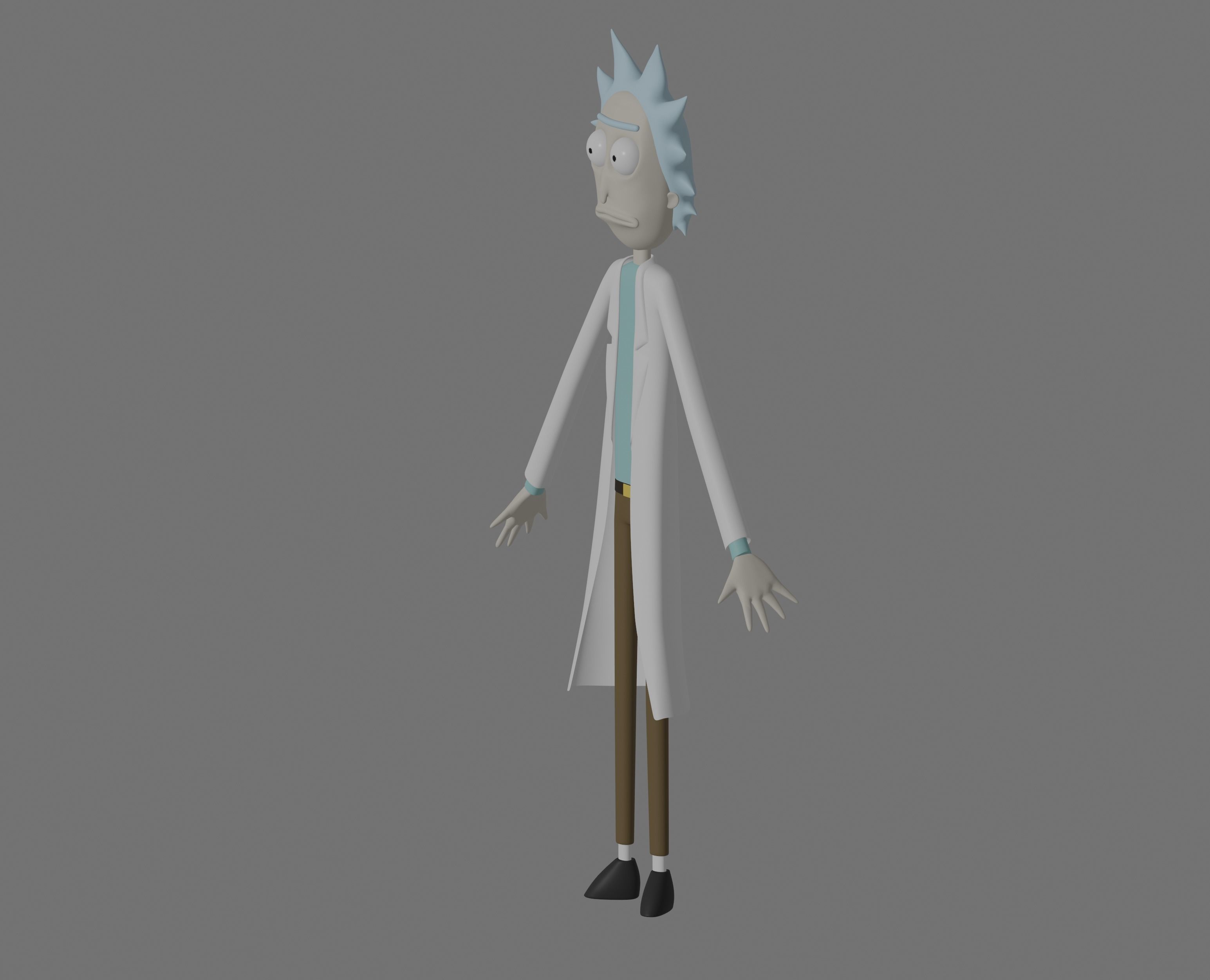 Rick Sanchez 3D model_2
