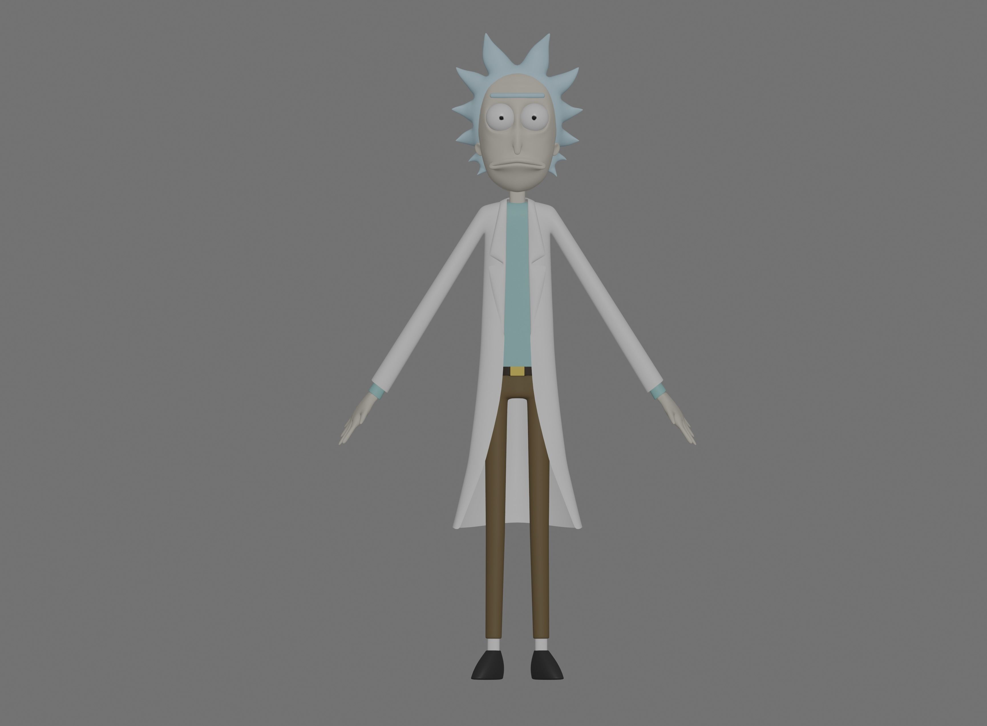 Rick Sanchez 3D model_1