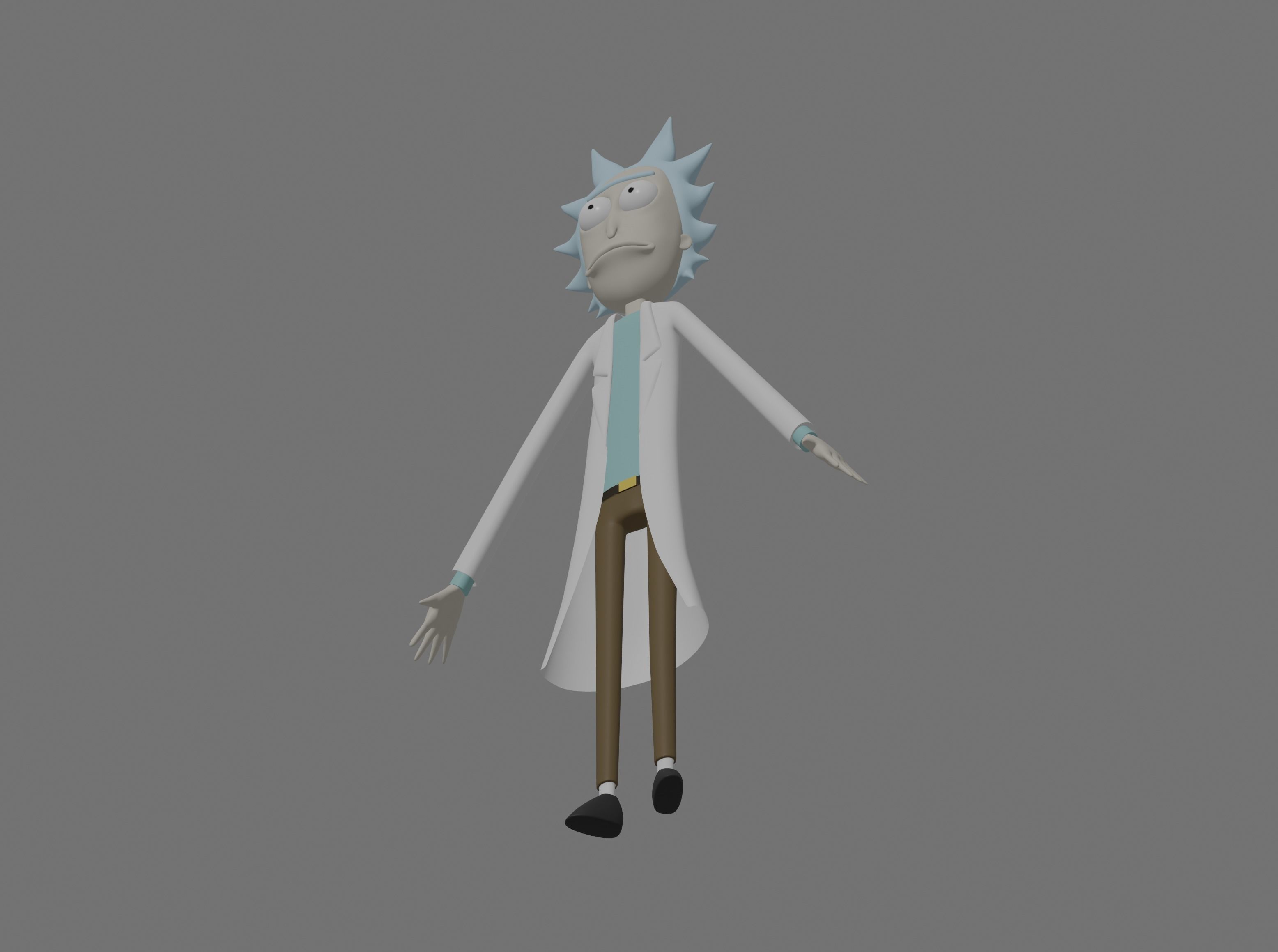 Rick Sanchez 3D model_4