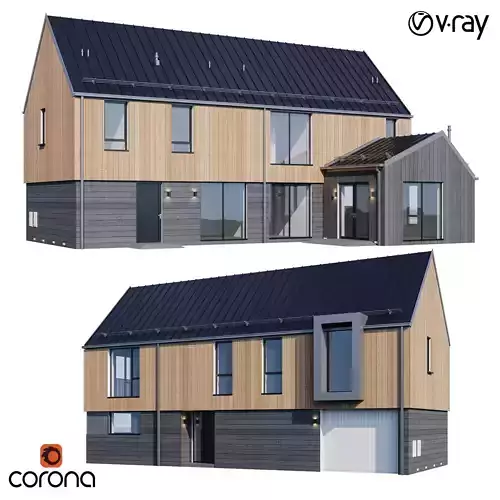 Modern house v36 3D model