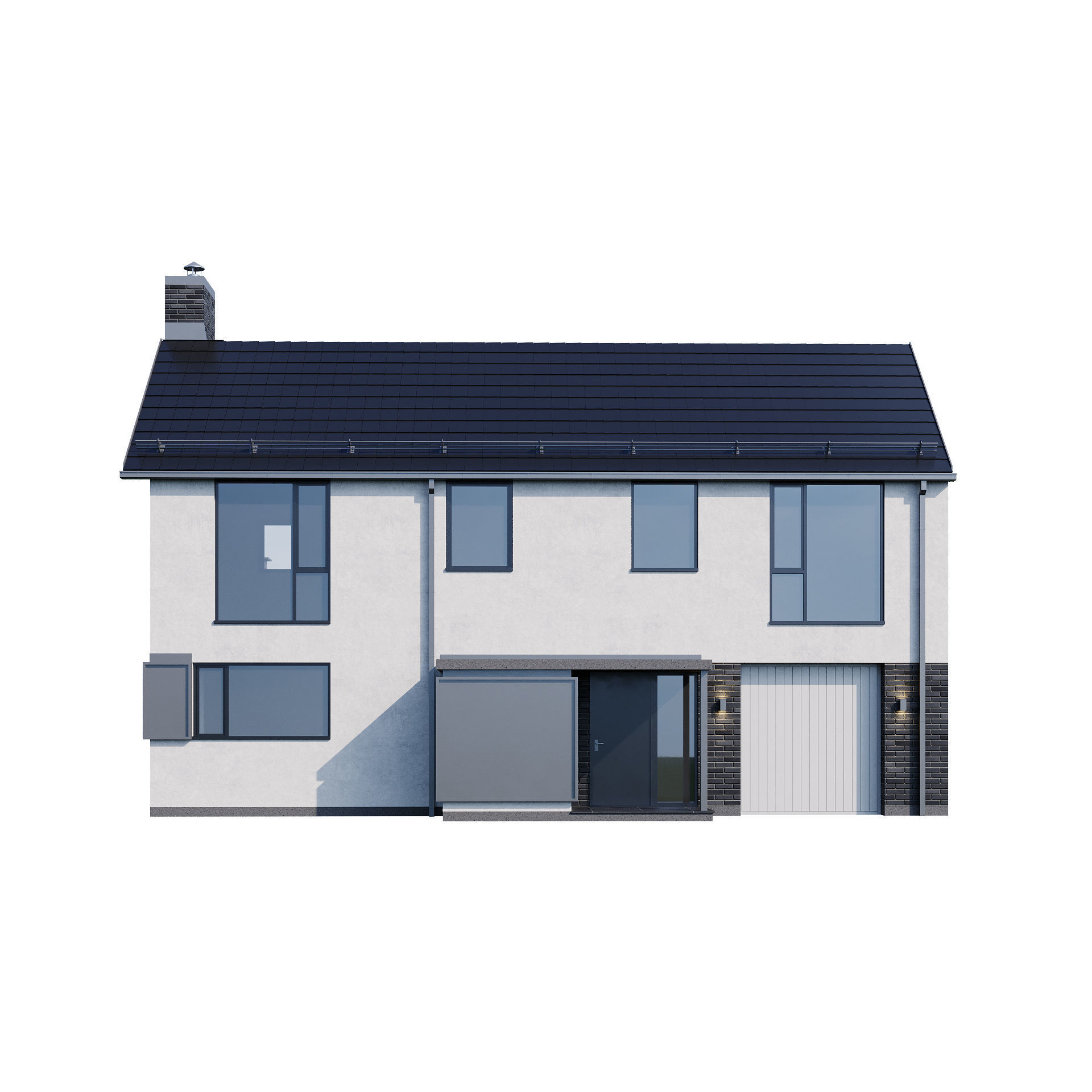 Modern house v37 3D model_5