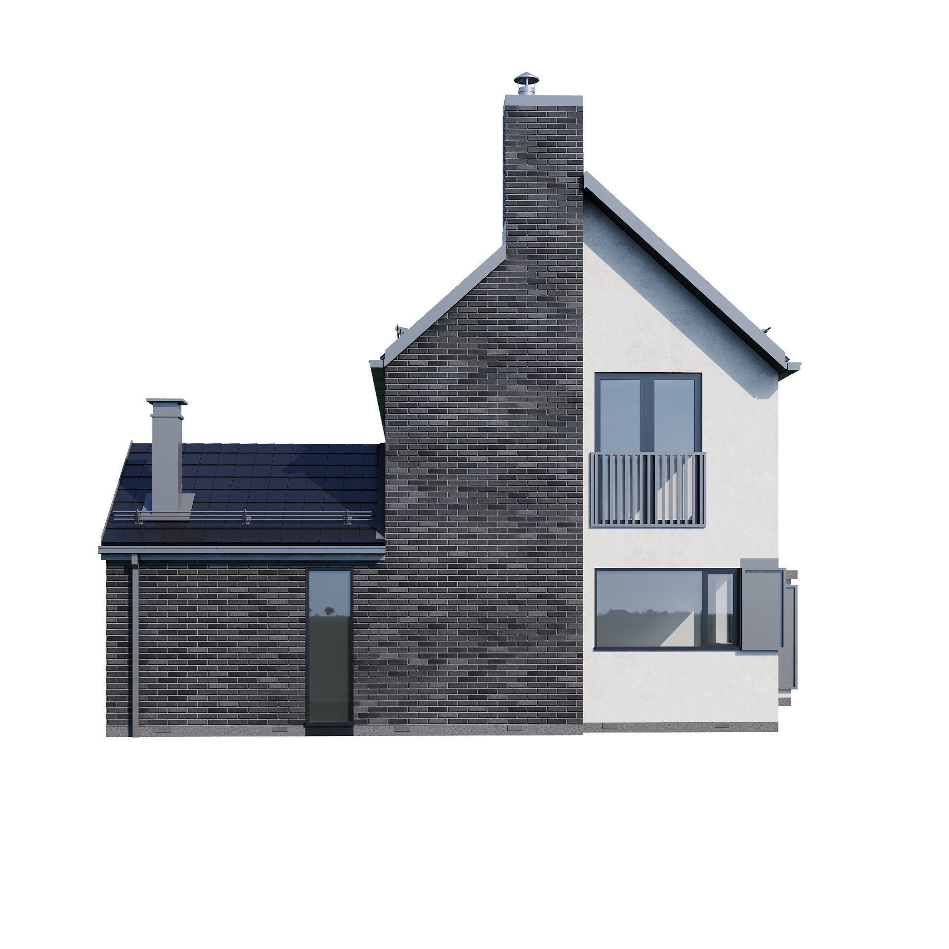 Modern house v37 3D model_8