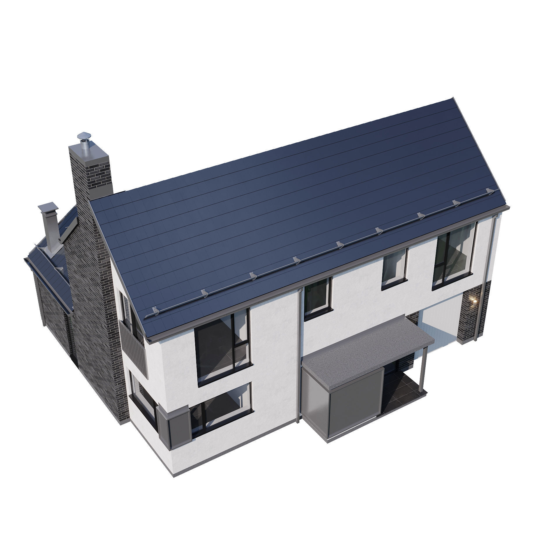 Modern house v37 3D model_9