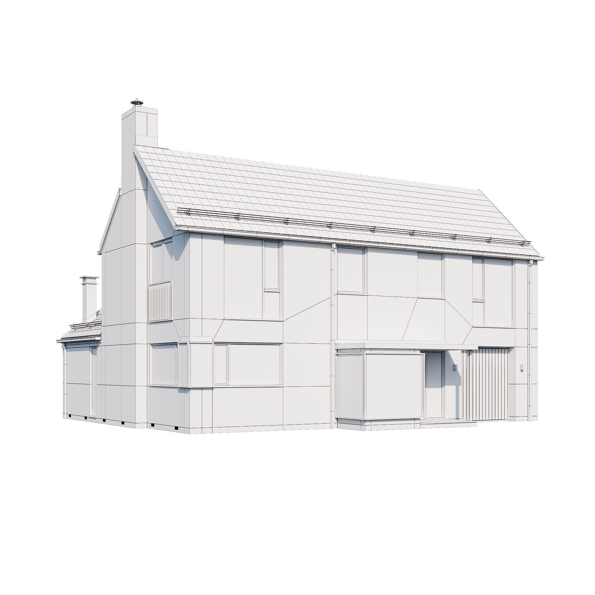 Modern house v37 3D model_10