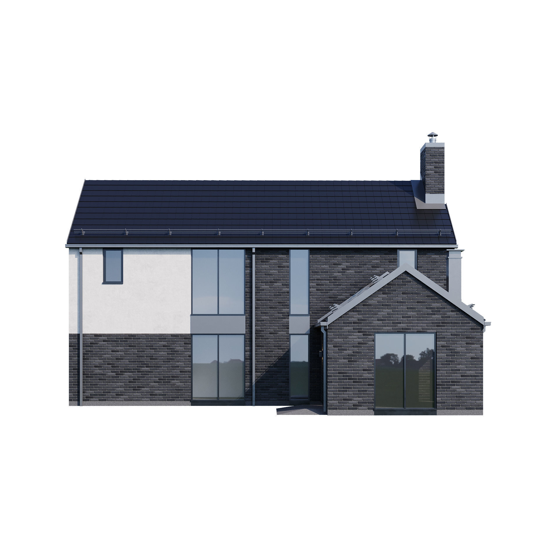 Modern house v37 3D model_7