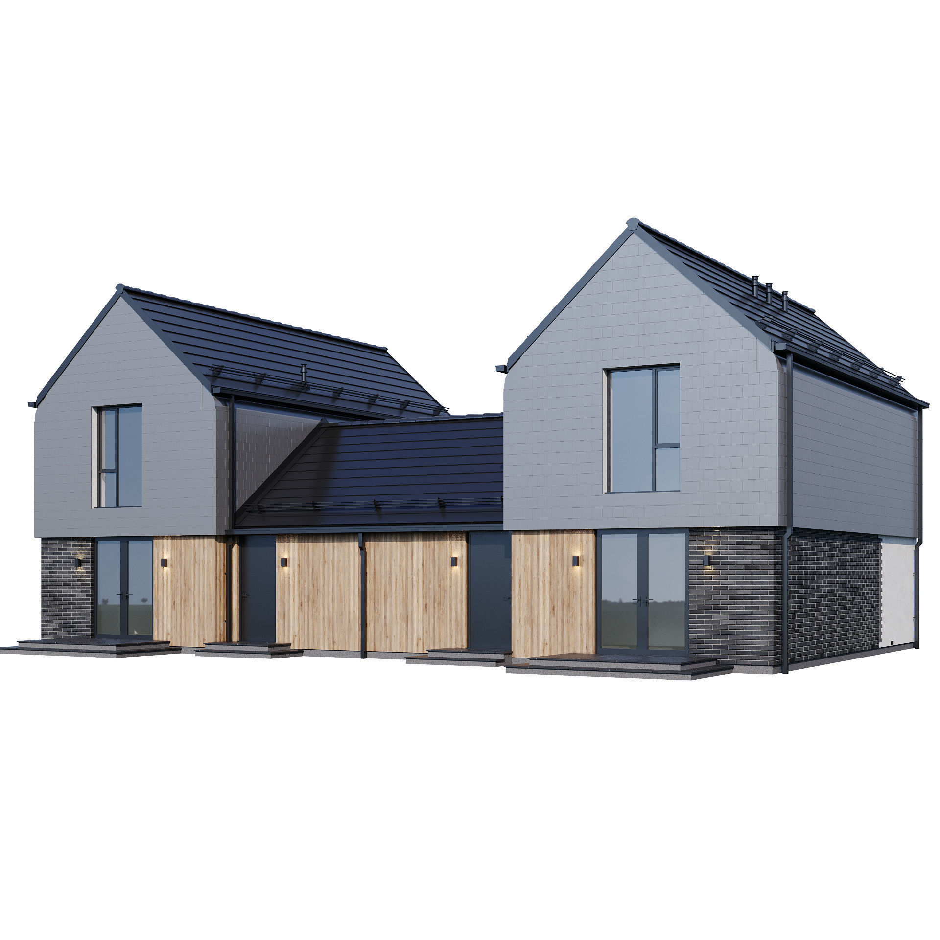 Modern house v39 3D model_3