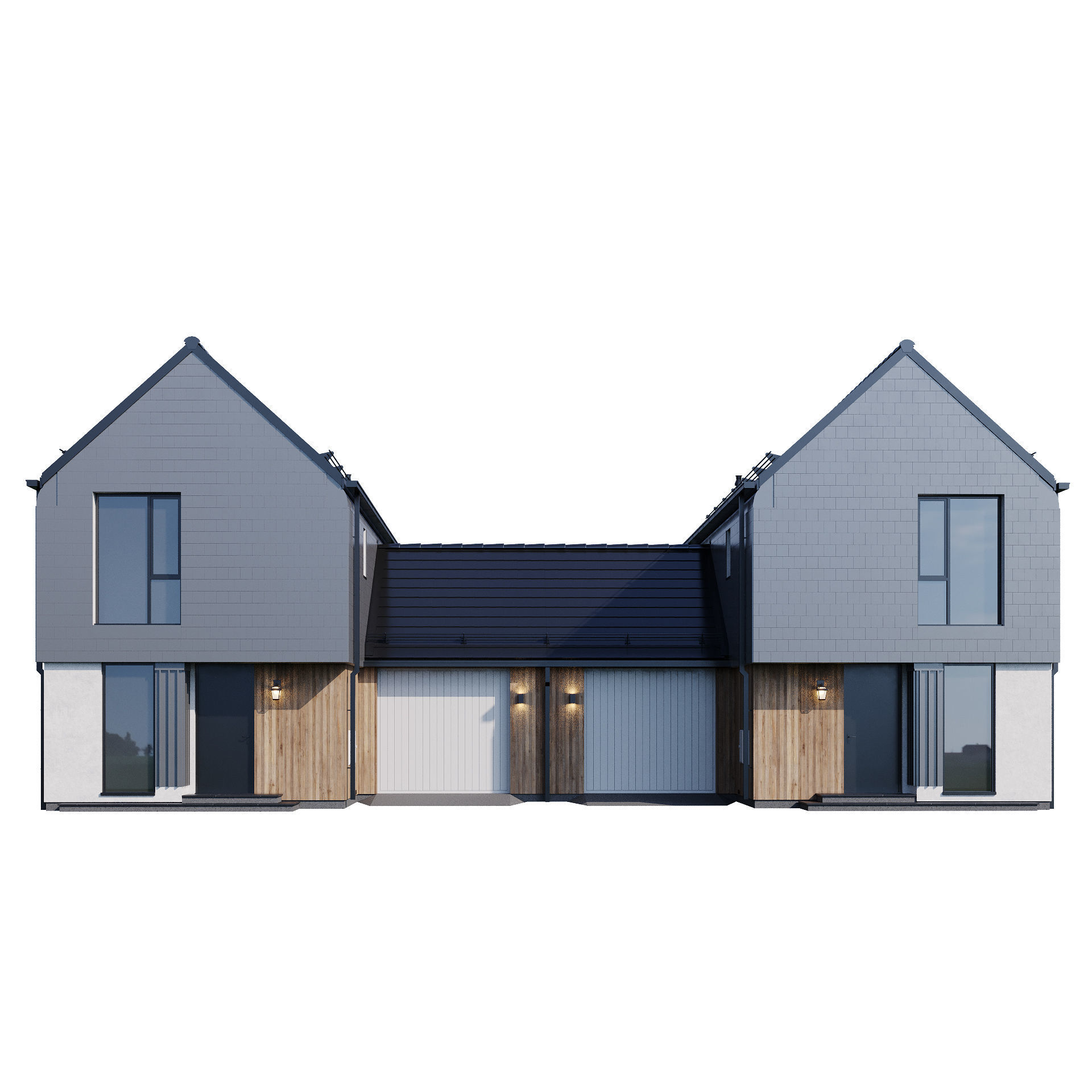 Modern house v39 3D model_5