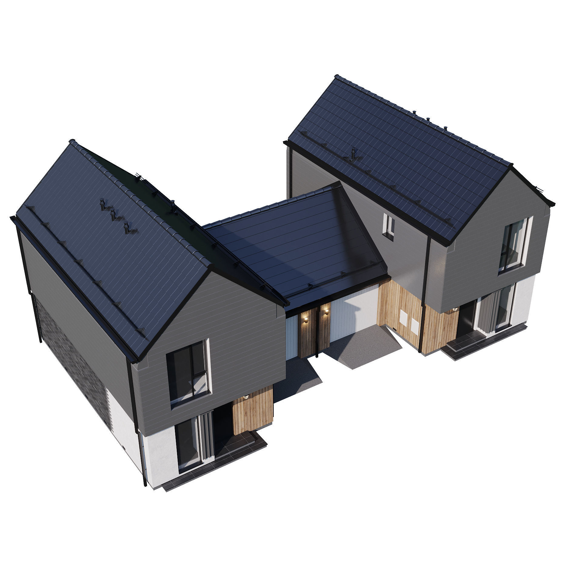 Modern house v39 3D model_9