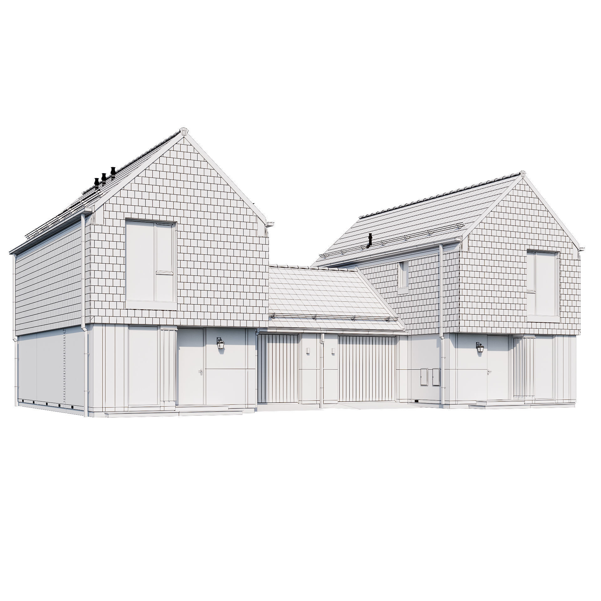 Modern house v39 3D model_10
