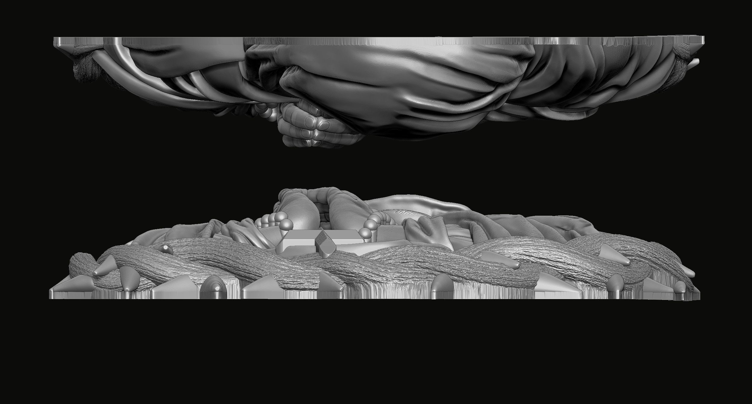 Mary Pendant 3d Print Model 3D print model_5