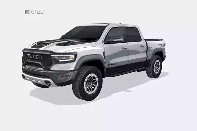 RAM 1500 TRX 2021 Low-poly 3D model