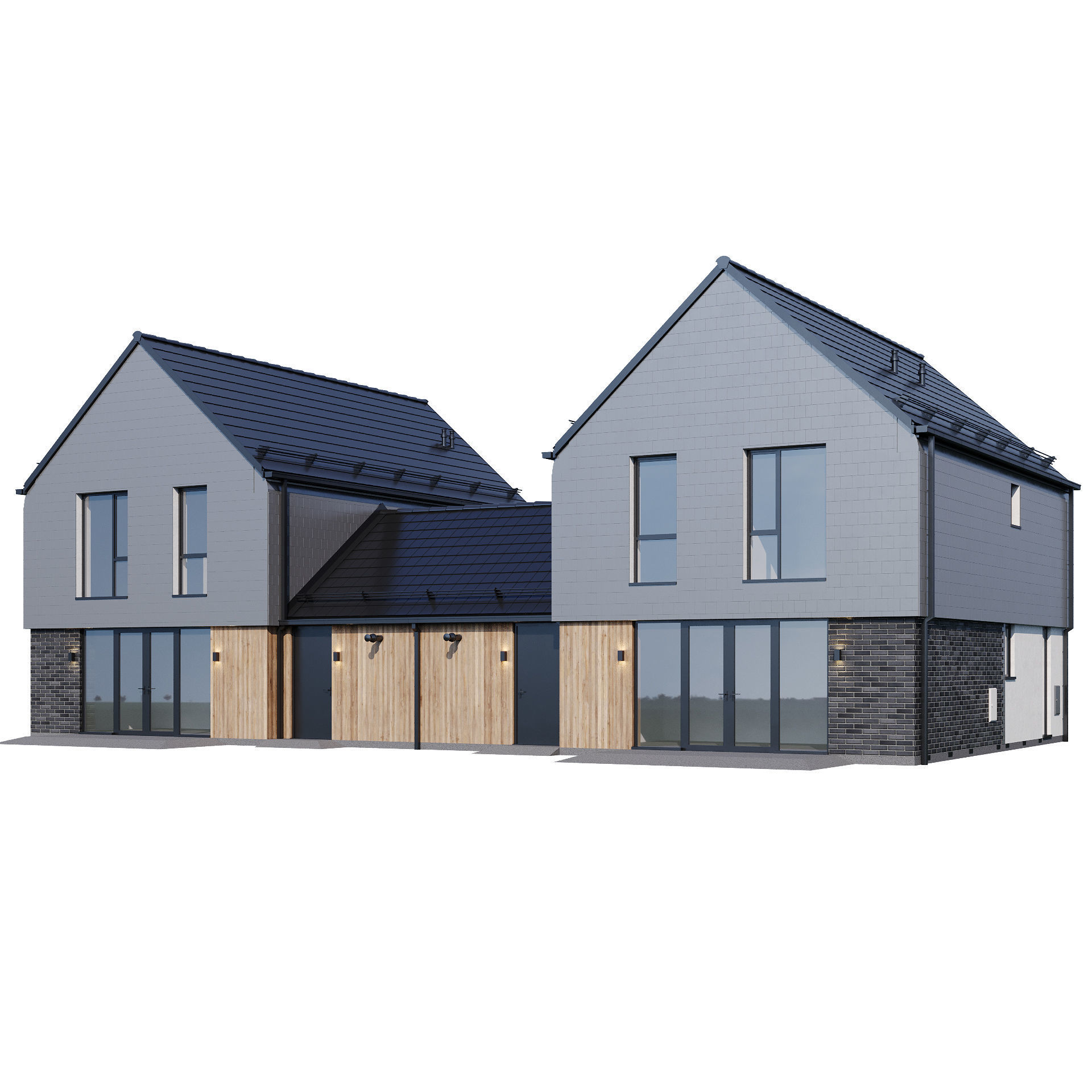 Modern house v44 3D model_4